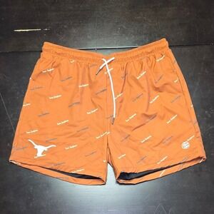 Dyme Lyfe Texas Longhorns Burnt Orange Swim Trunks Mens XL All Over Print Shorts